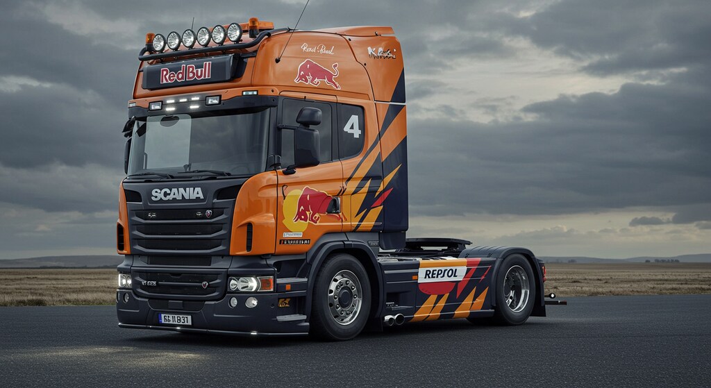 レッドブルスカニアトラック