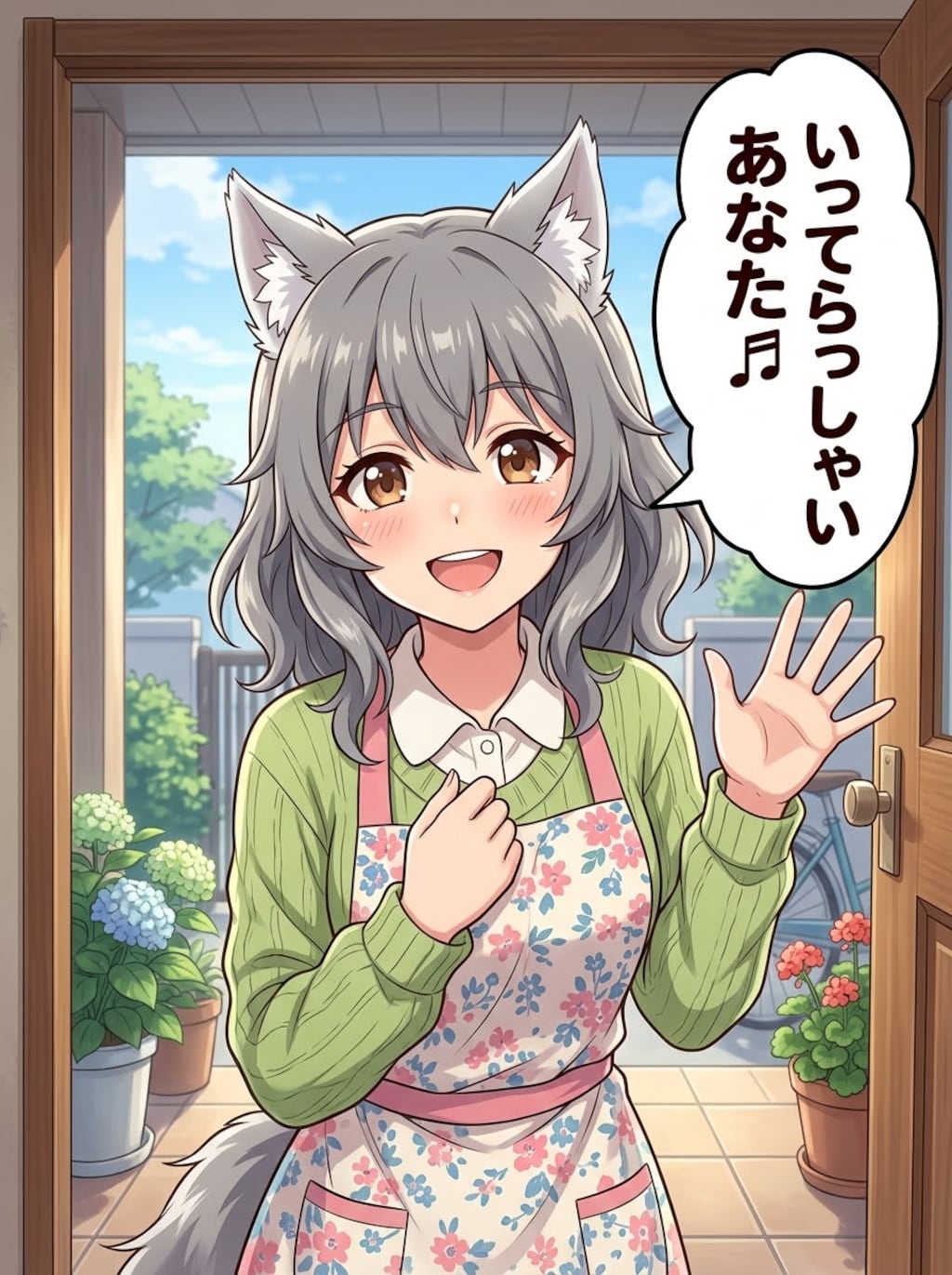 いってらっしゃい、あなた♬