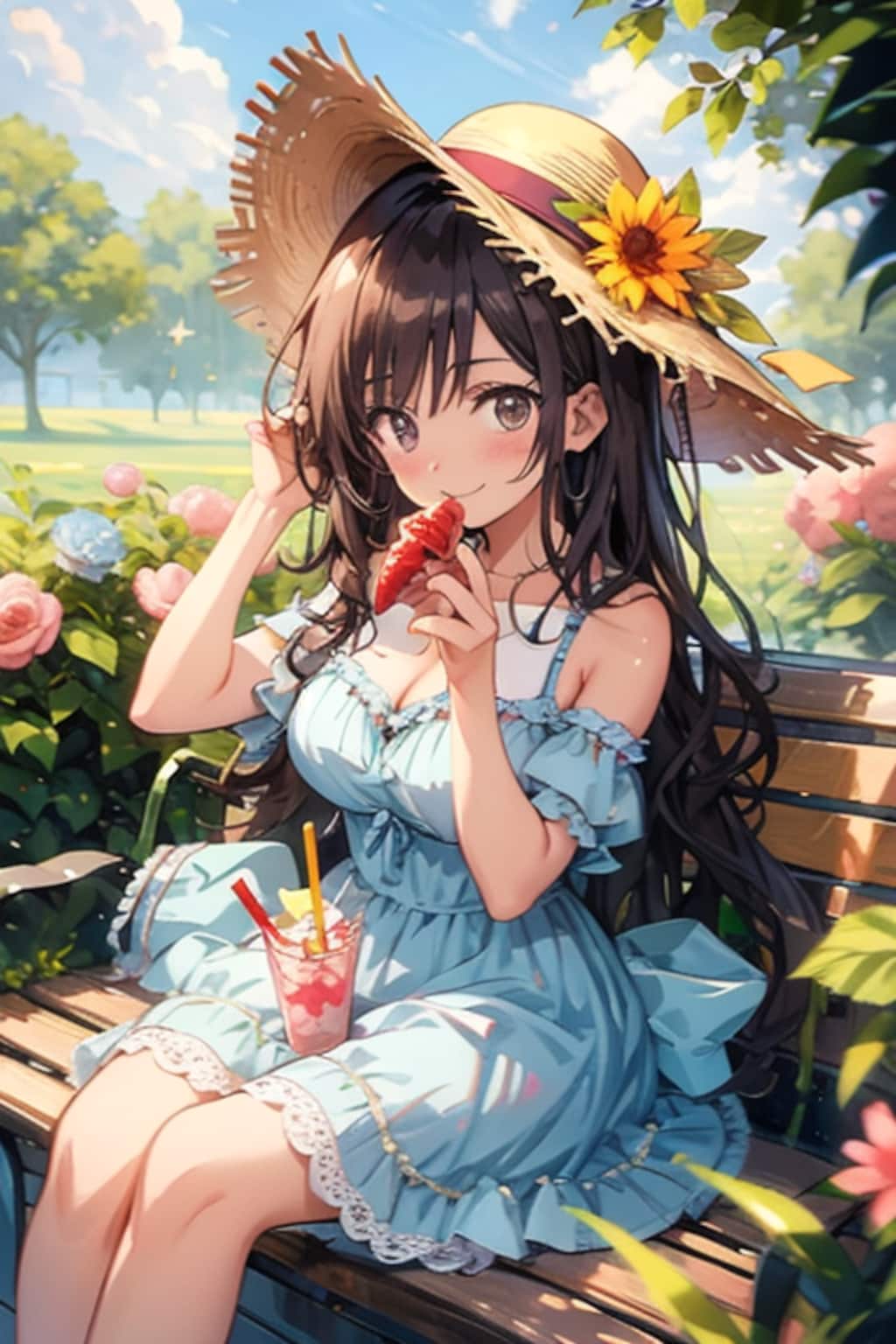 今日のちちぷい生成(何を持ってるの？)