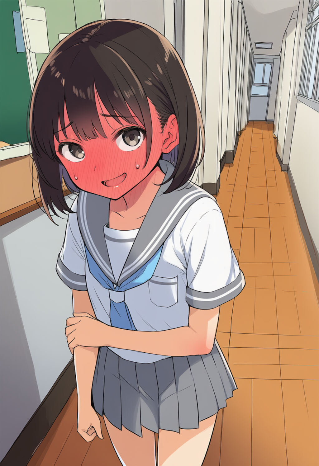 ひ、肘に何も当たってないよ！？