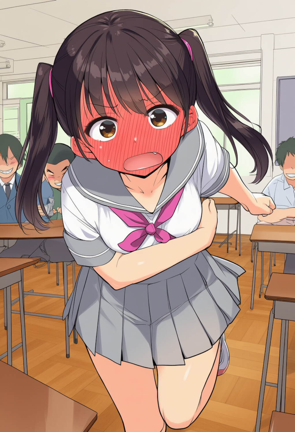 ひ、肘に何も当たってないよ！？