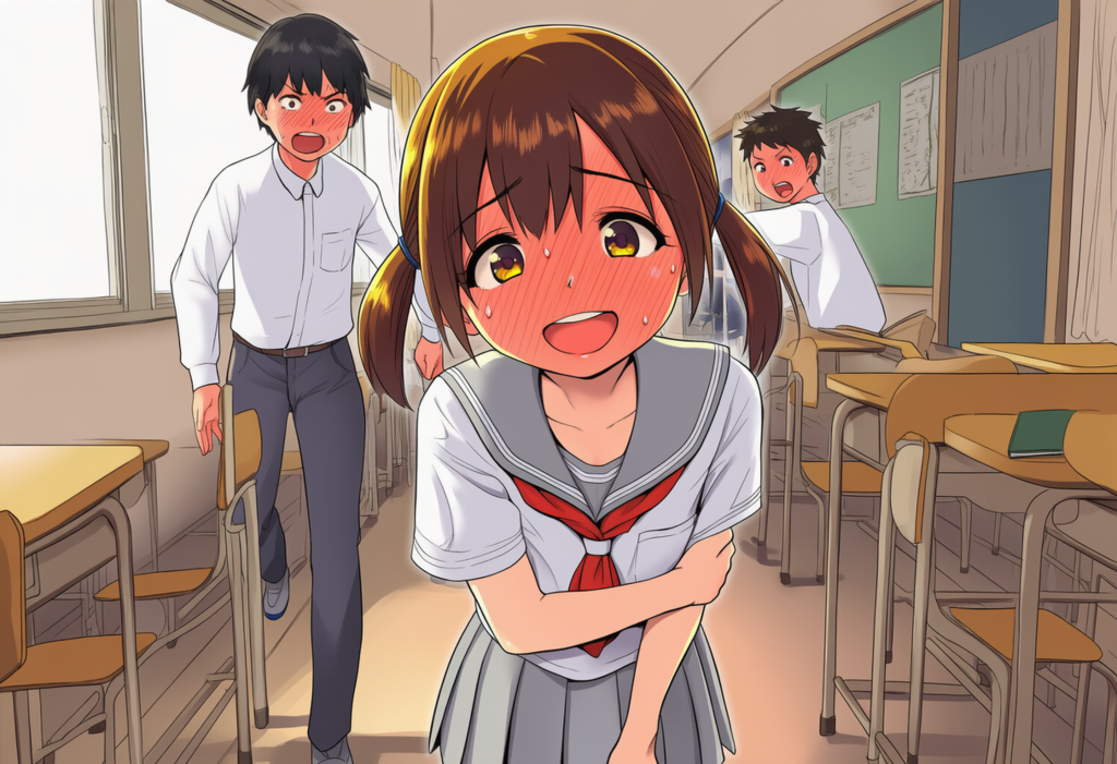 ひ、肘に何も当たってないよ！？