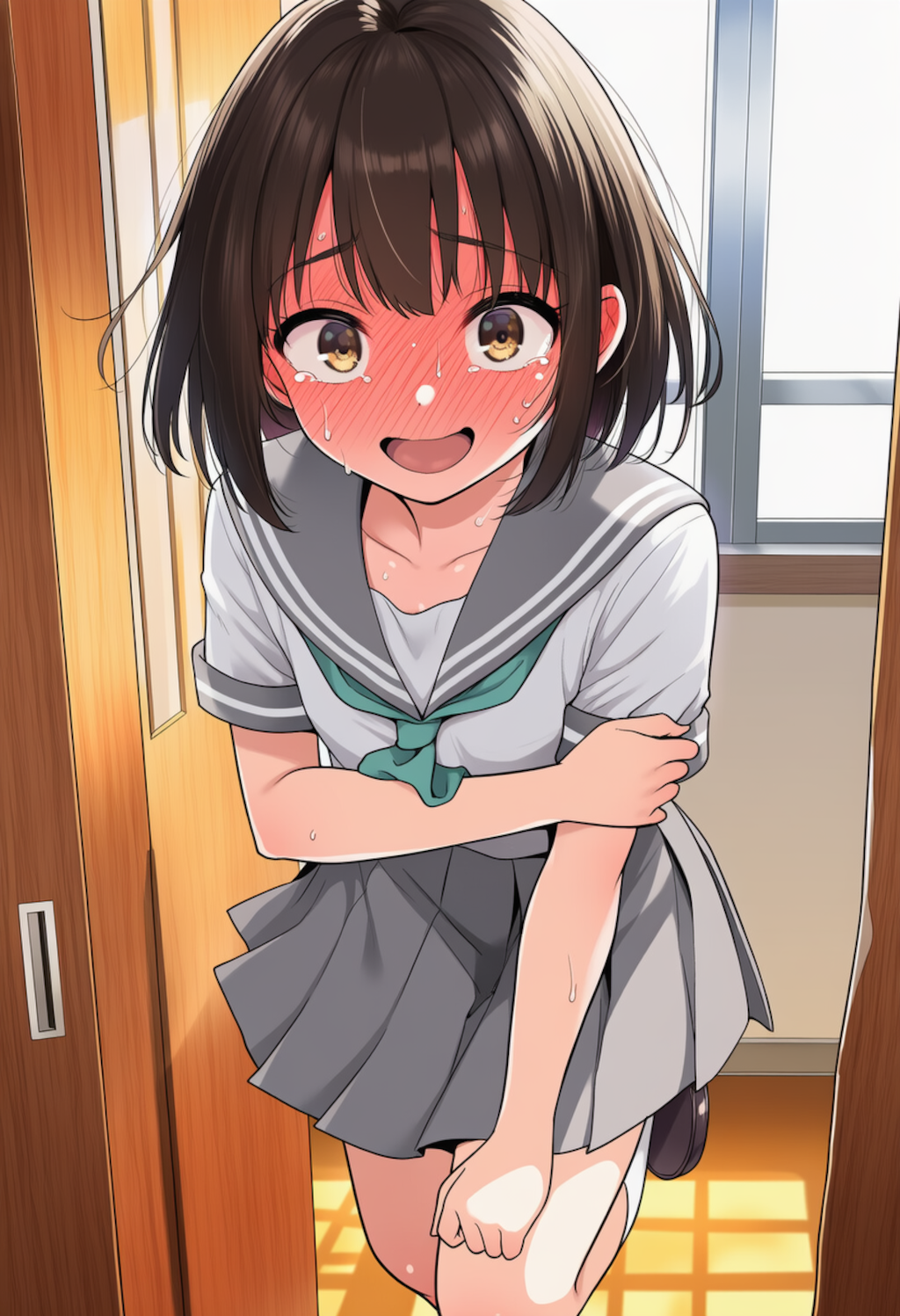 ひ、肘に何も当たってないよ！？