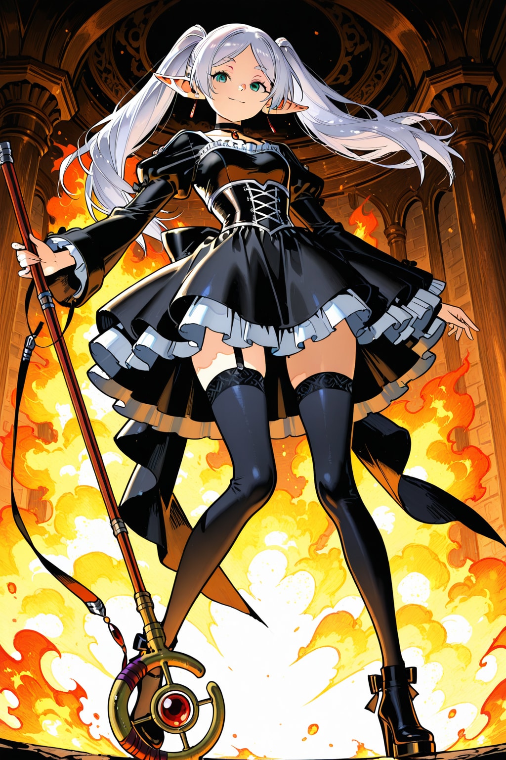 爆炎魔法 | の人気AIイラスト・グラビア