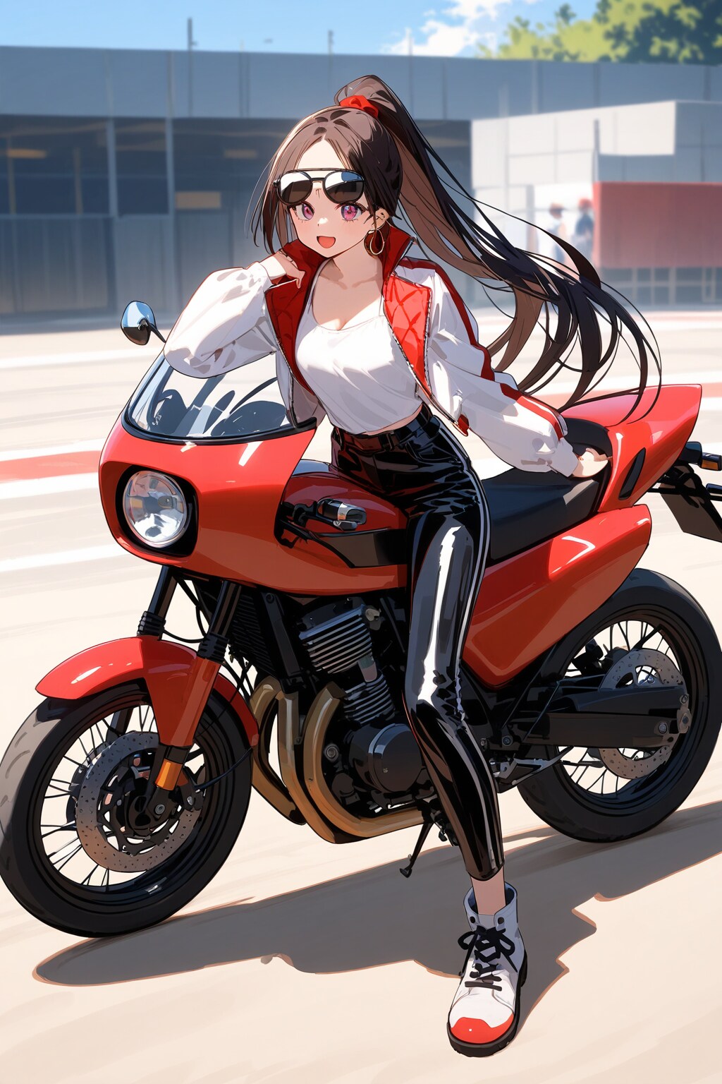 レトロなバイクレーサー