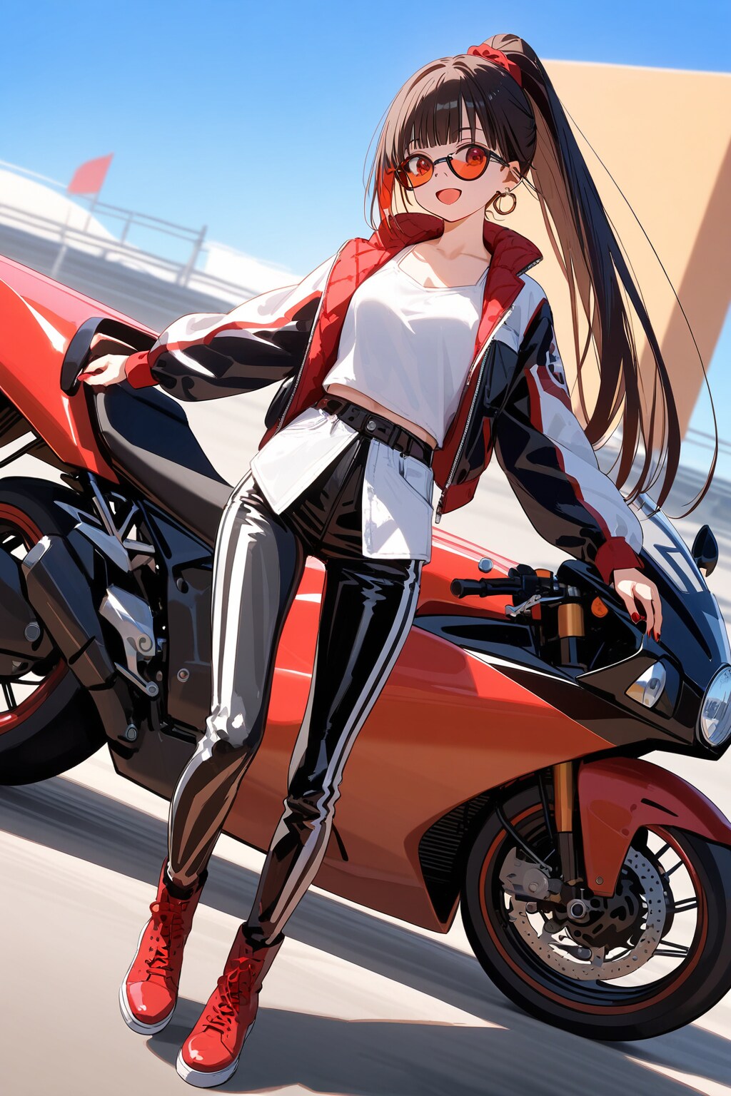 レトロなバイクレーサー