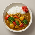 摩訶不思議食堂の野菜カレー福神漬け付き 3枚目