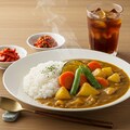 摩訶不思議食堂の野菜カレー福神漬け付き 5枚目