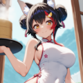 い、いらっしゃいませー！（大神ミオ） 12枚目