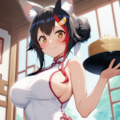い、いらっしゃいませー！（大神ミオ） 3枚目
