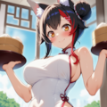 い、いらっしゃいませー！（大神ミオ） 9枚目