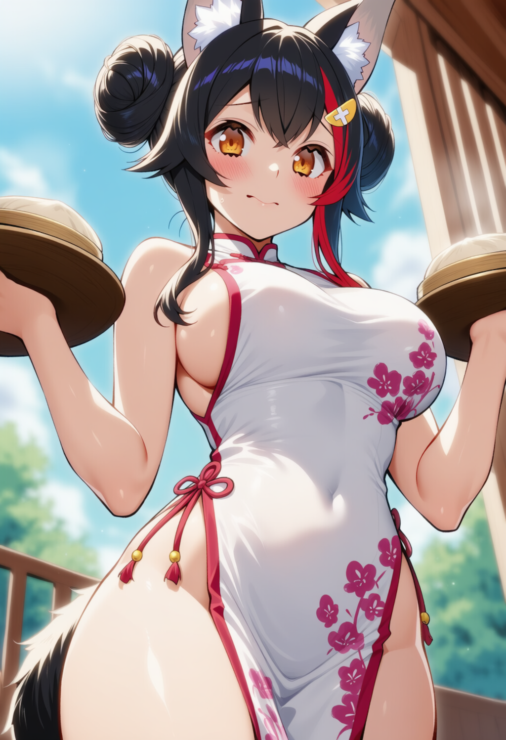 い、いらっしゃいませー！（大神ミオ）