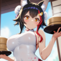 い、いらっしゃいませー！（大神ミオ） 5枚目