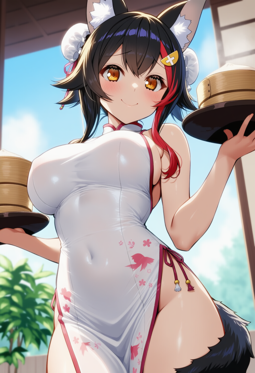 い、いらっしゃいませー！（大神ミオ）