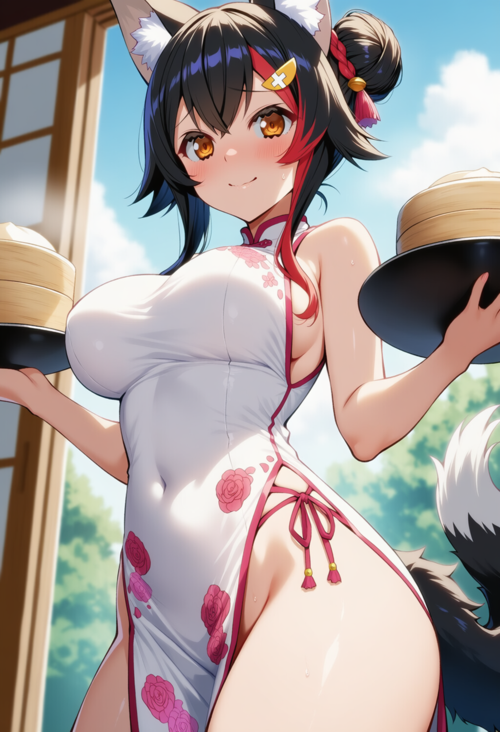 い、いらっしゃいませー！（大神ミオ）