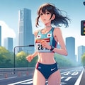 マラソン女子2 4枚目