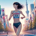 マラソン女子2 2枚目