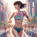 マラソン女子2 10枚目
