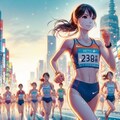 マラソン女子2 6枚目