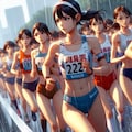 マラソン女子2 3枚目
