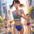 マラソン女子2 11枚目