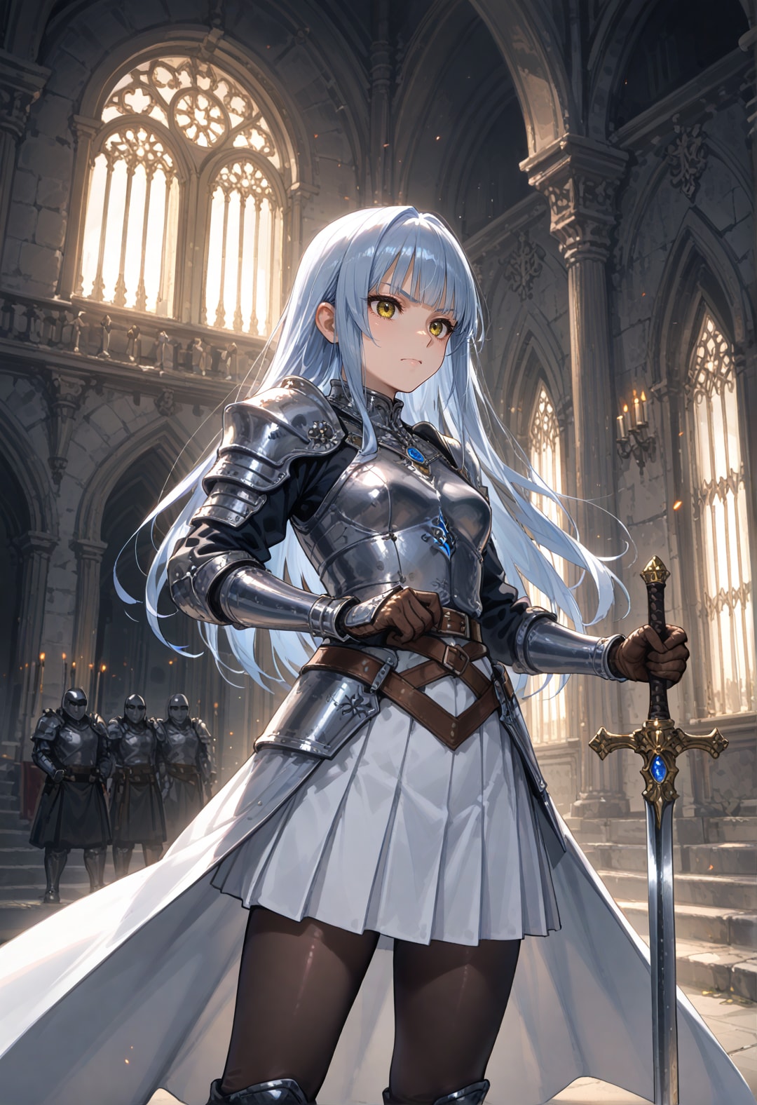 青白毛の騎士団長 | の人気AIイラスト・グラビア