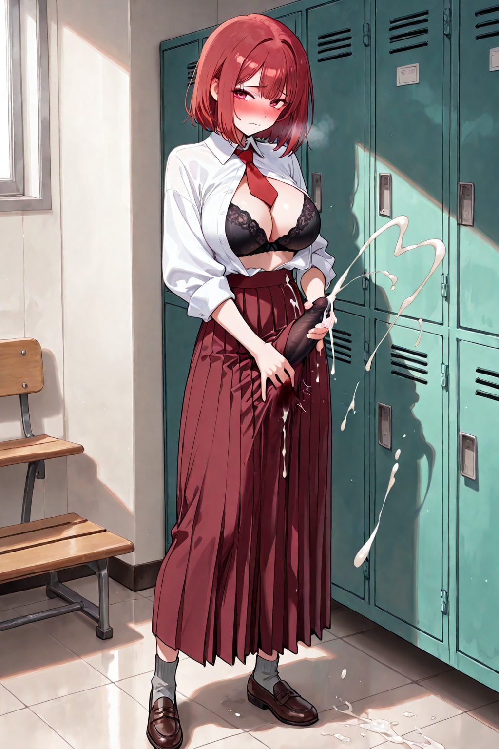 Aroused in the locker room