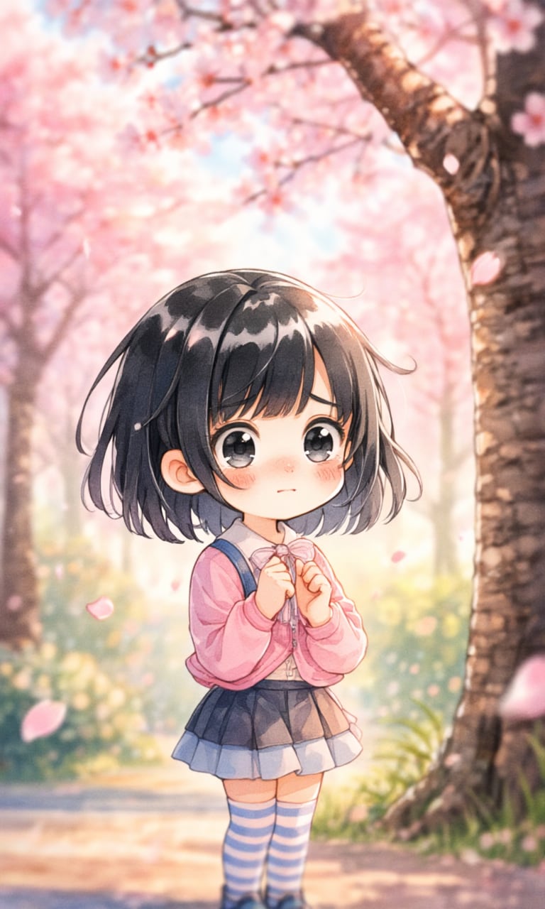 桜の下で待ち合わせ | の人気AIイラスト・グラビア