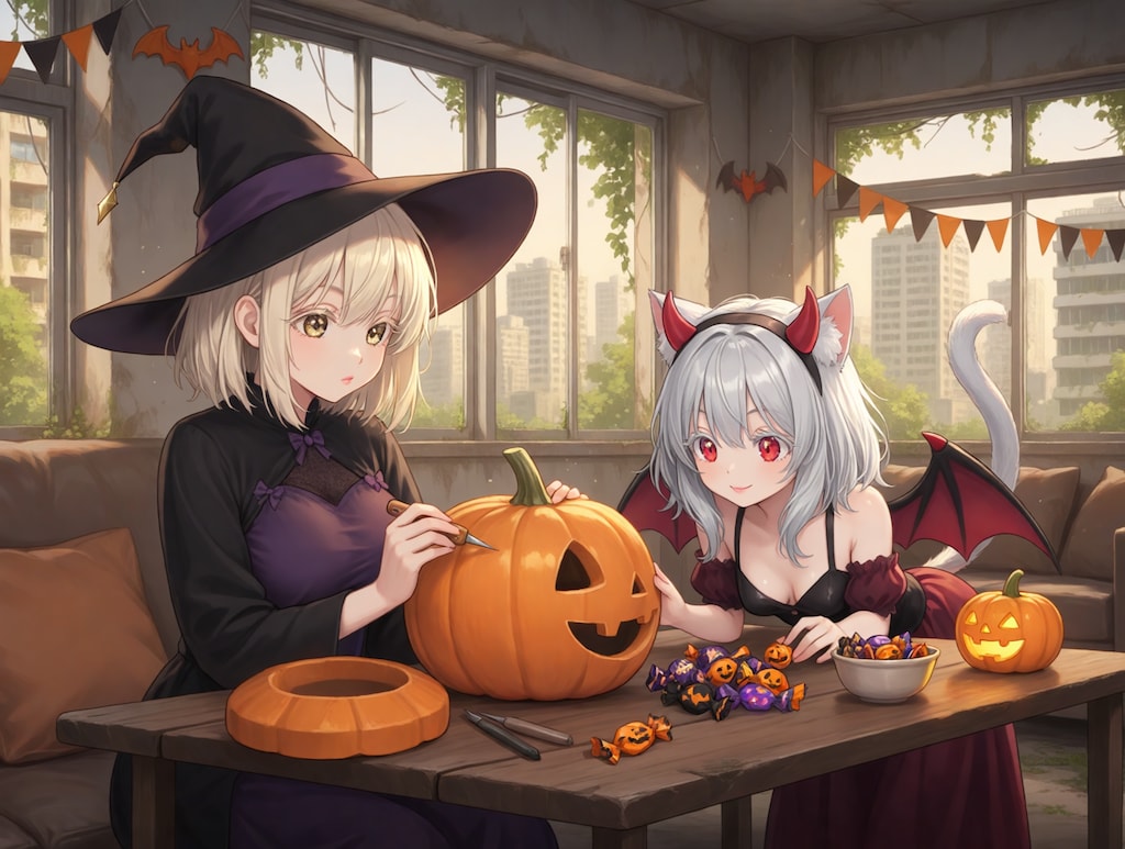 終末世界でハロウィン