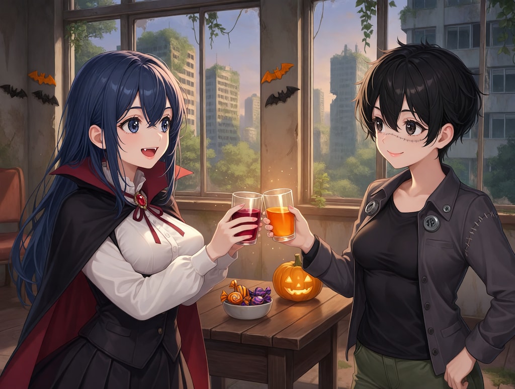 終末世界でハロウィン