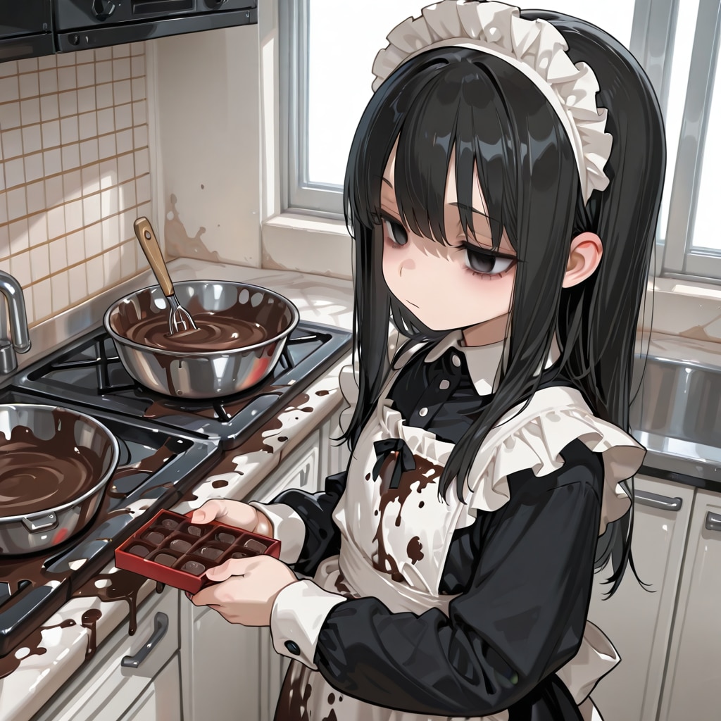 バレンタイン準備中