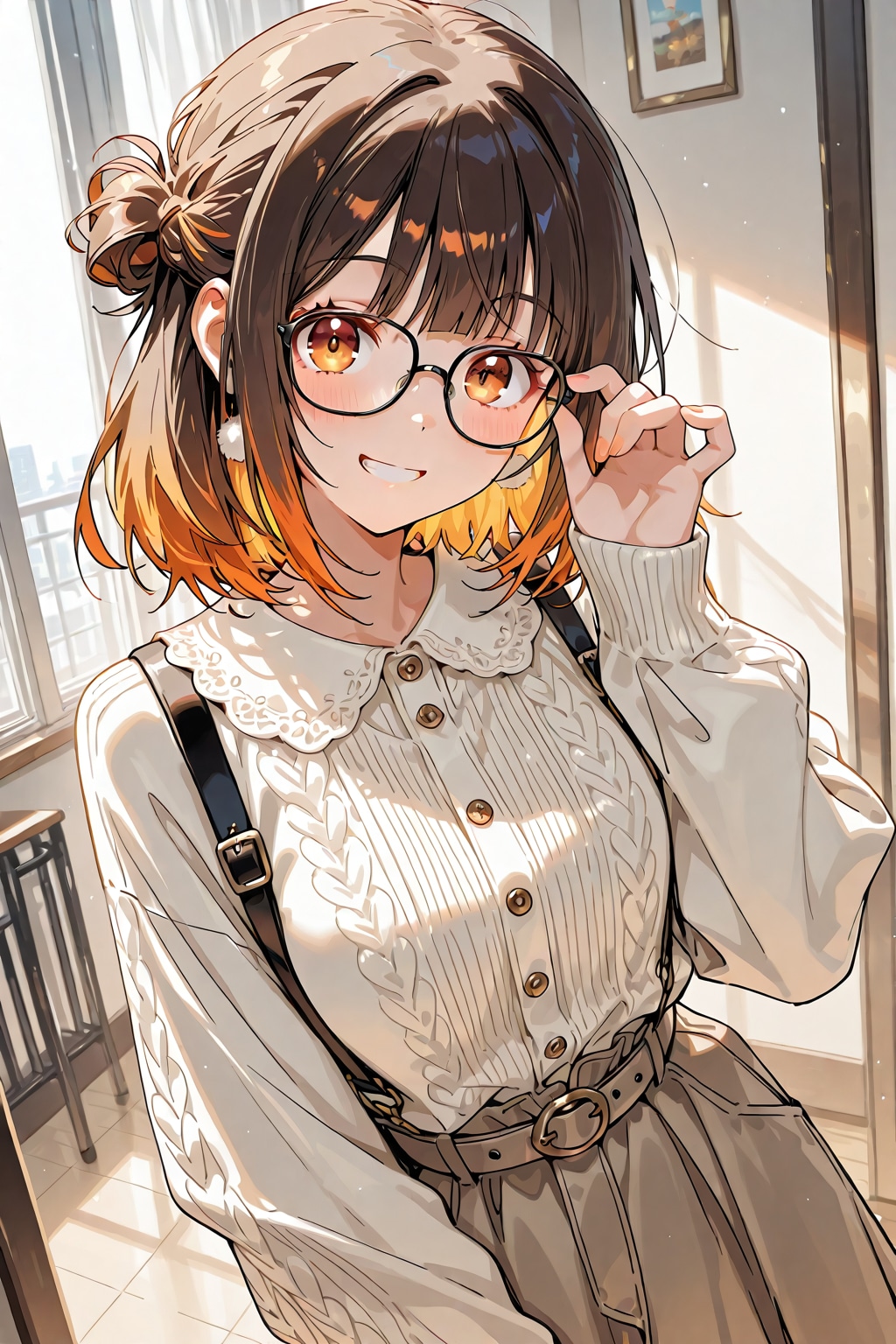 メガネ美少女 | の人気AIイラスト・グラビア