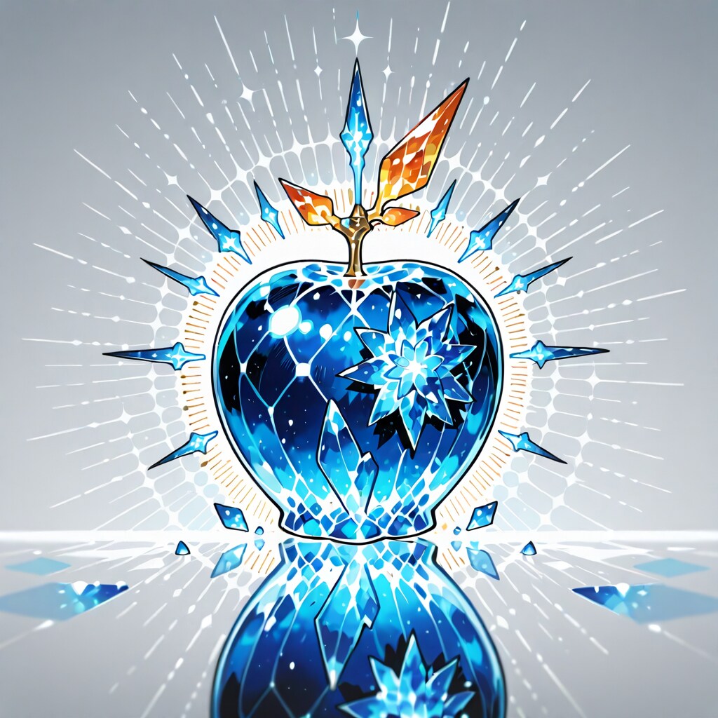 クリスタルのリンゴ(faceted crystal) | の人気AIイラスト・グラビア