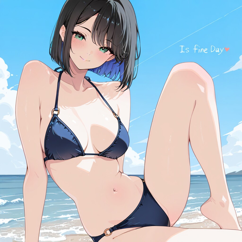 紺ビキニ