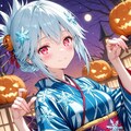 ハロウィンを気に入った雪女さん 2枚目