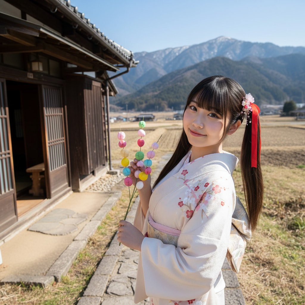 黒ツイさん。#小正月 #半襟の日