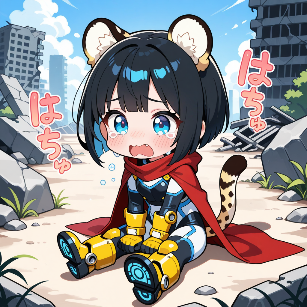 ちび過ぎるケモミミパワードスーツ