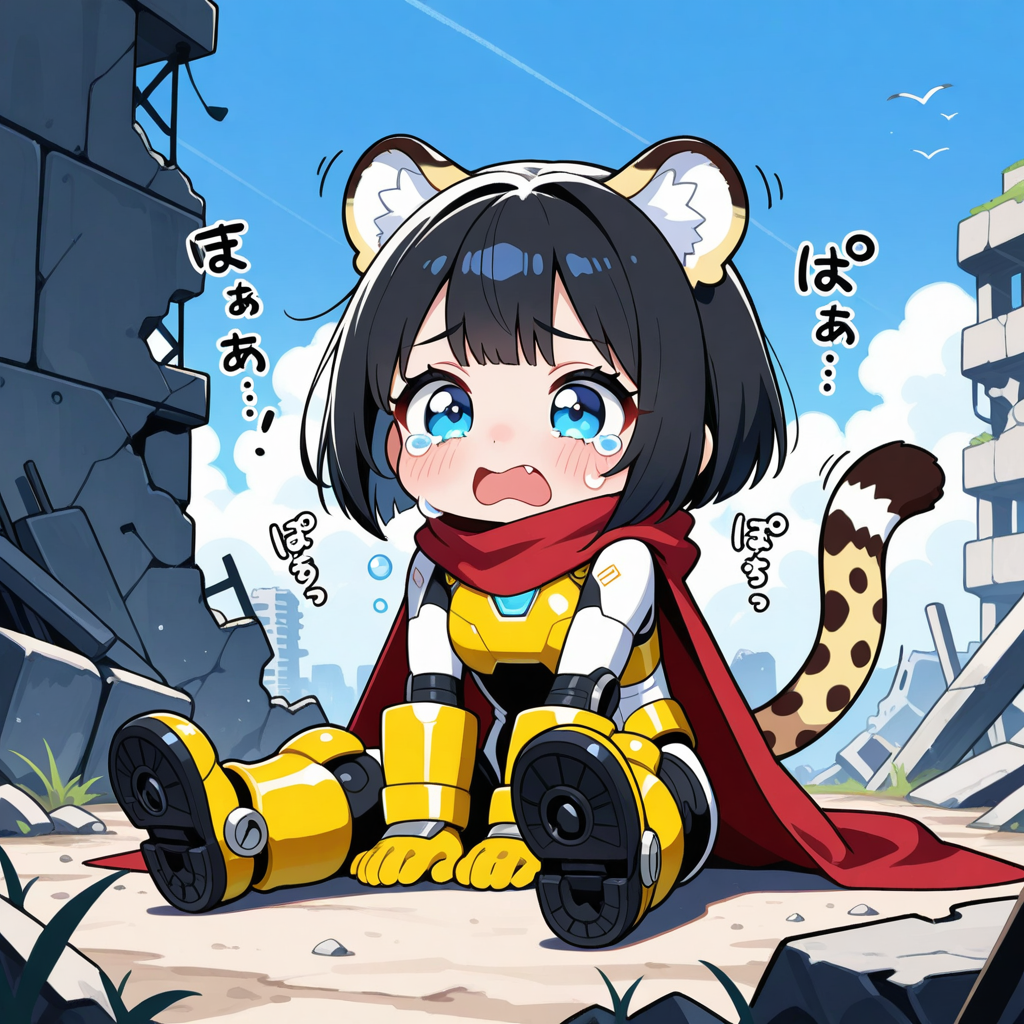 ちび過ぎるケモミミパワードスーツ