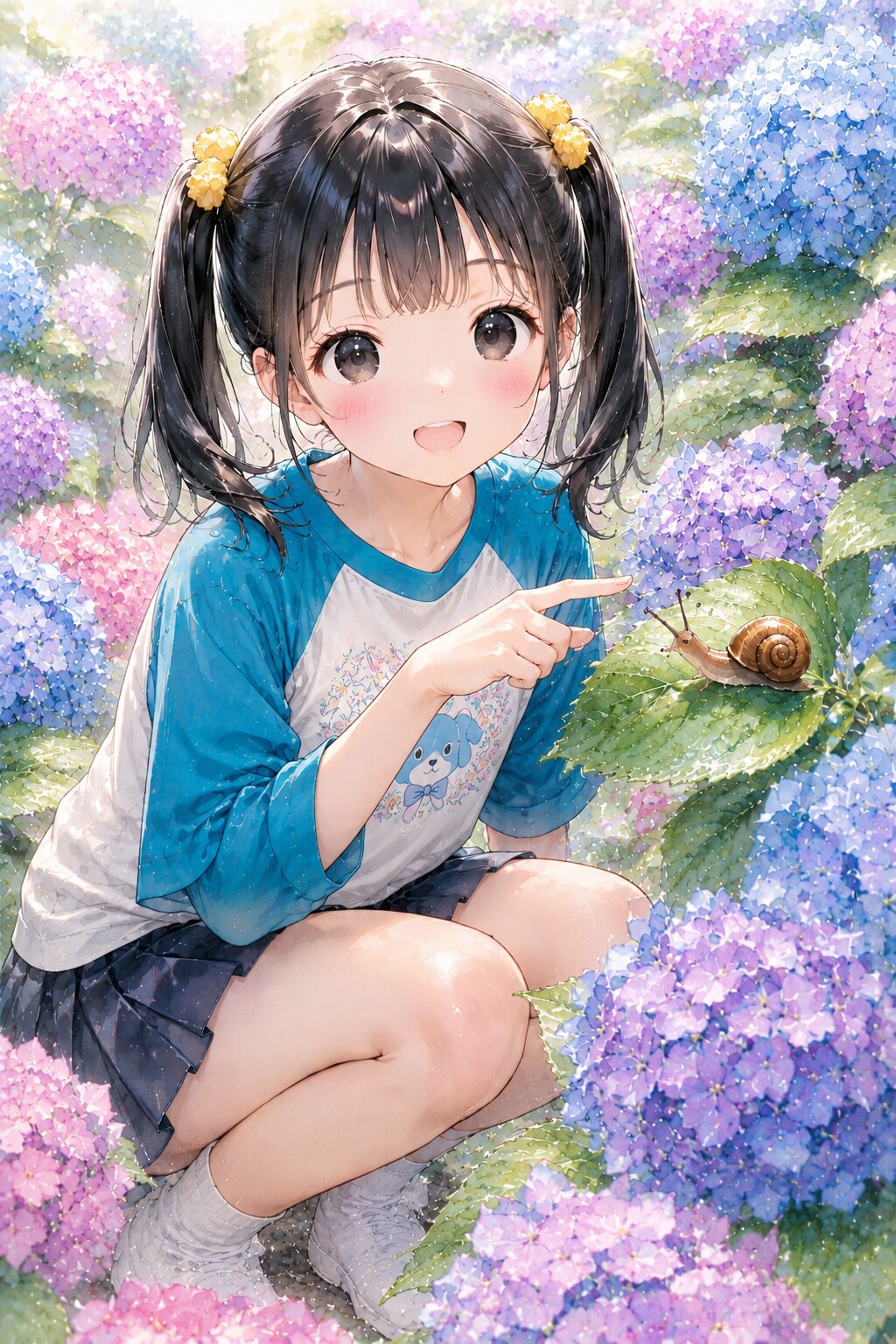 見て見て〜、カタツムリ♪