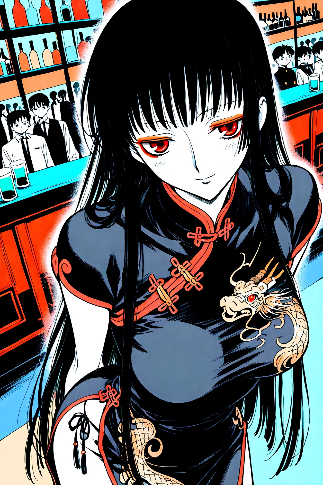 BEHIMOTH,GRYPHON,WAVEさんでチャイナドレスさん | の人気AIイラスト・グラビア