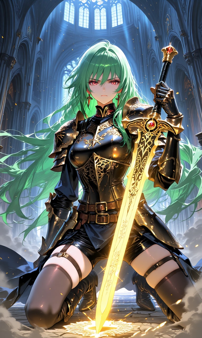 翠の剣士 | の人気AIイラスト・グラビア