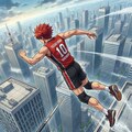 ビル越え棒高跳び 2枚目