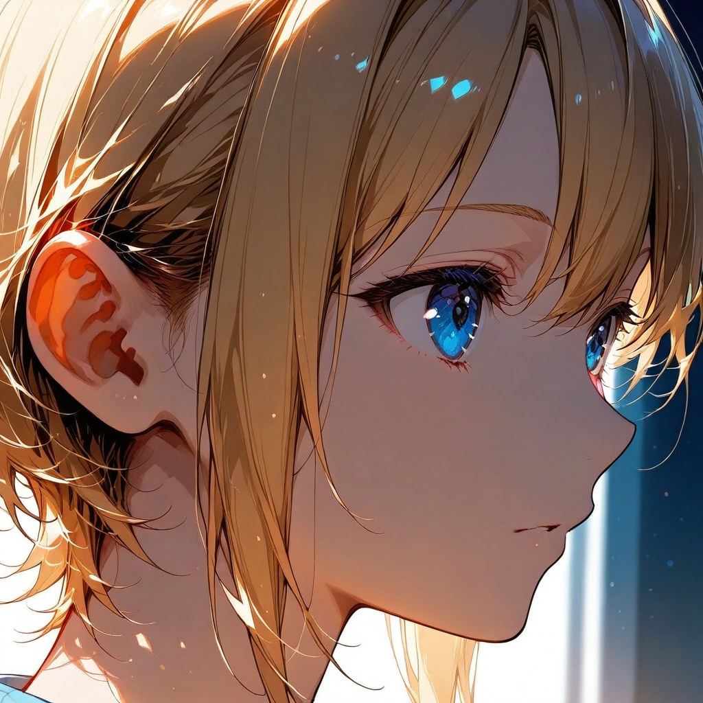 「習作」顔のクローズアップ　by #GRYPHON Ver.