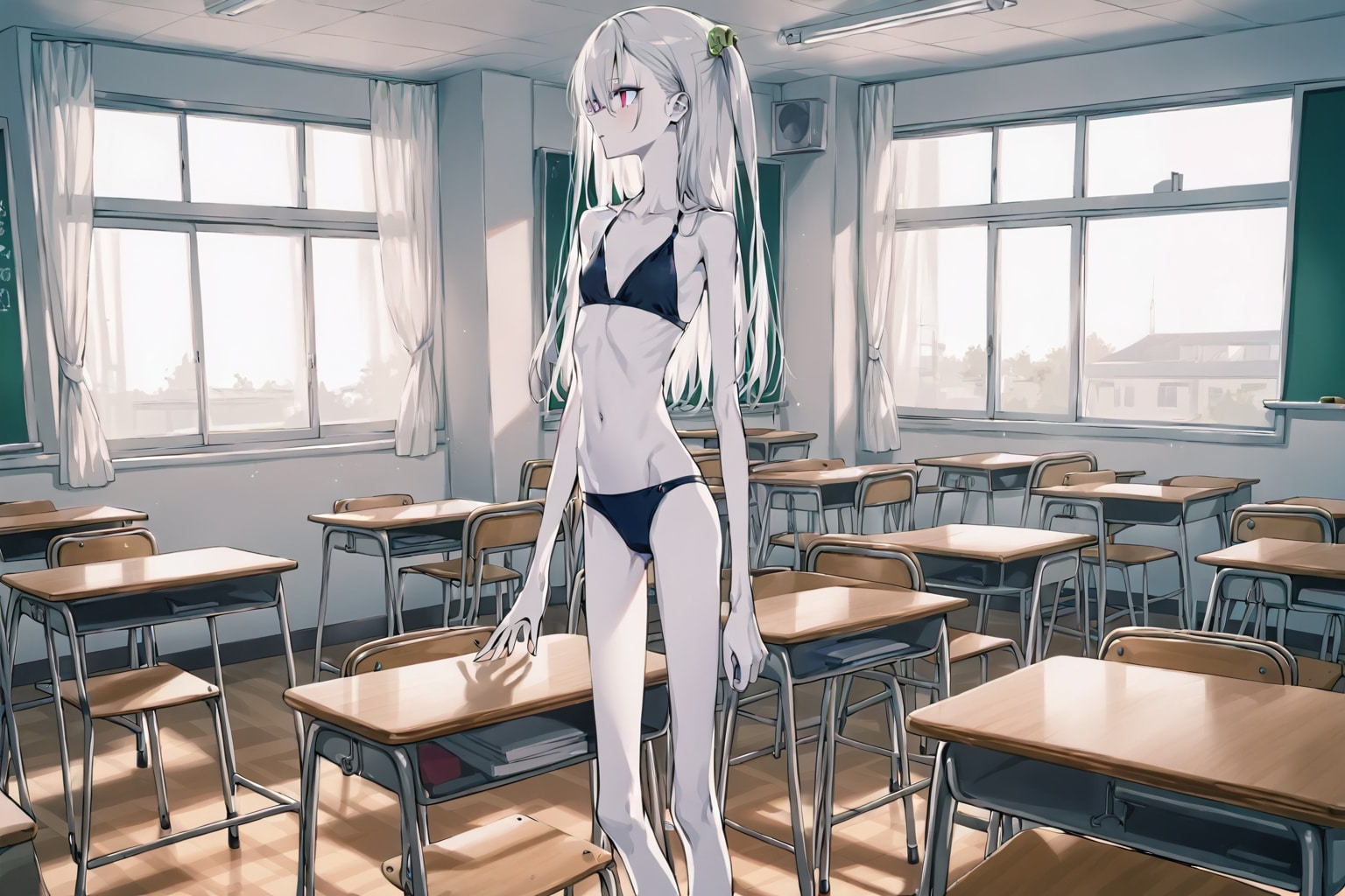 プール前の霊