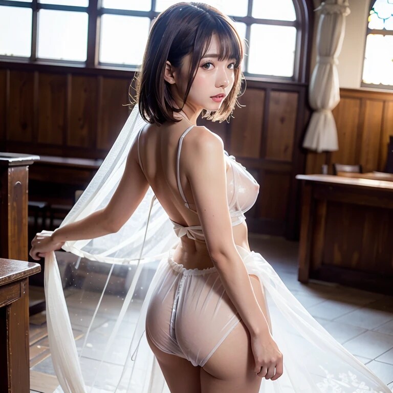(7枚)質素なウェディングドレスな女の子260509-1