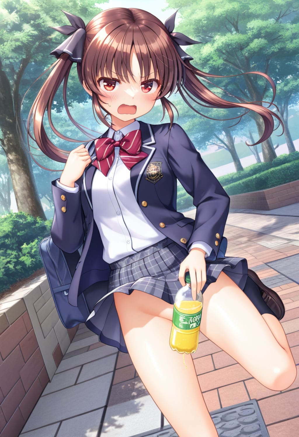 ペットボトルで隠す