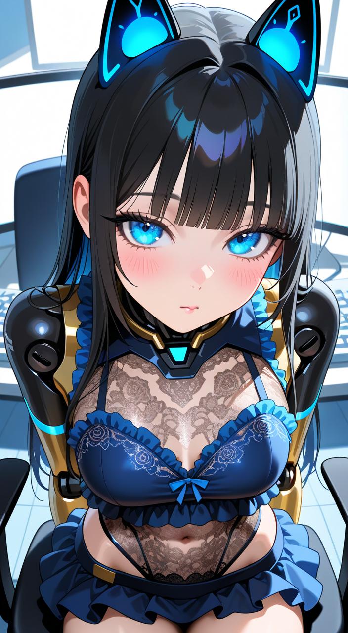 サイバーパンク風OL