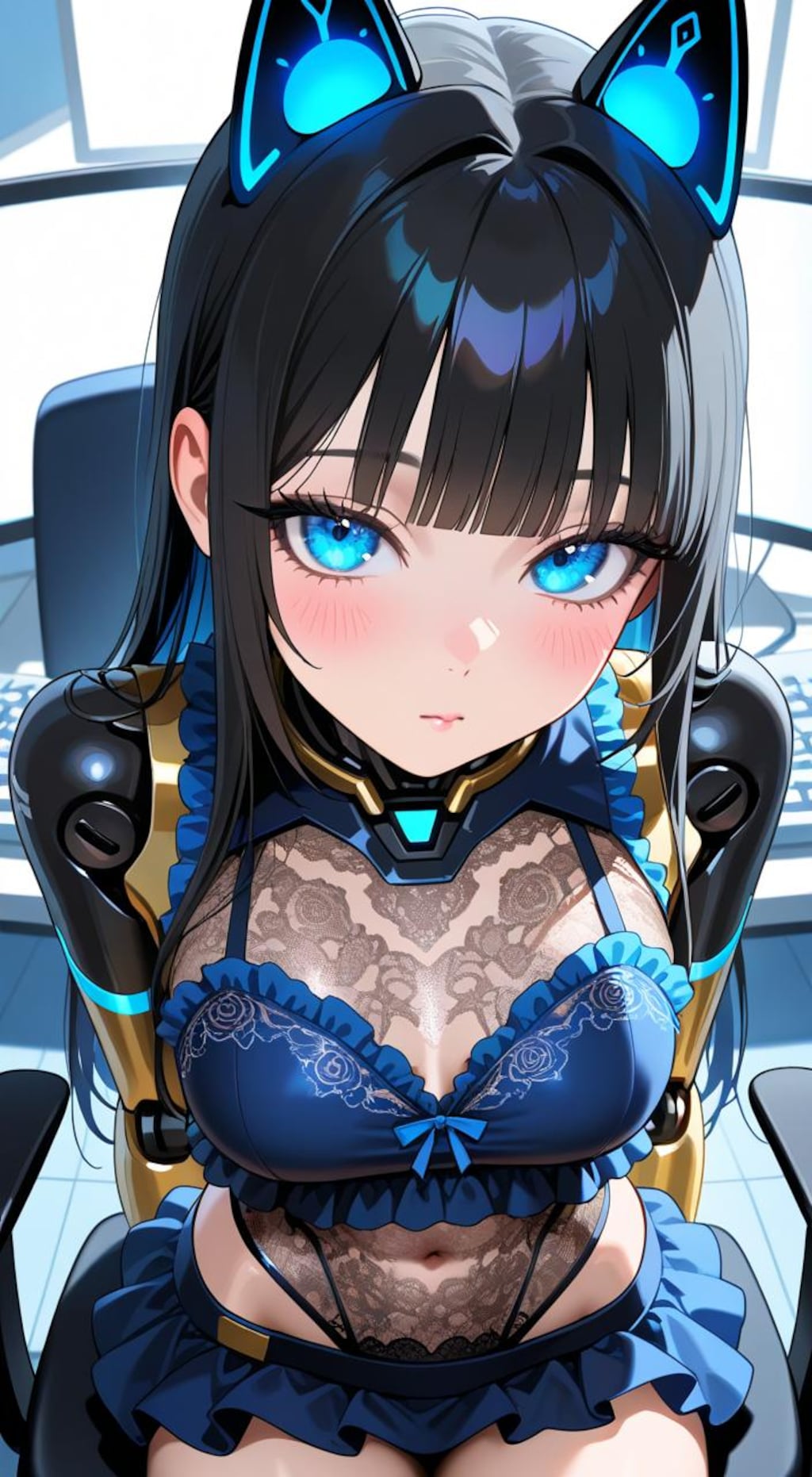 サイバーパンク風OL