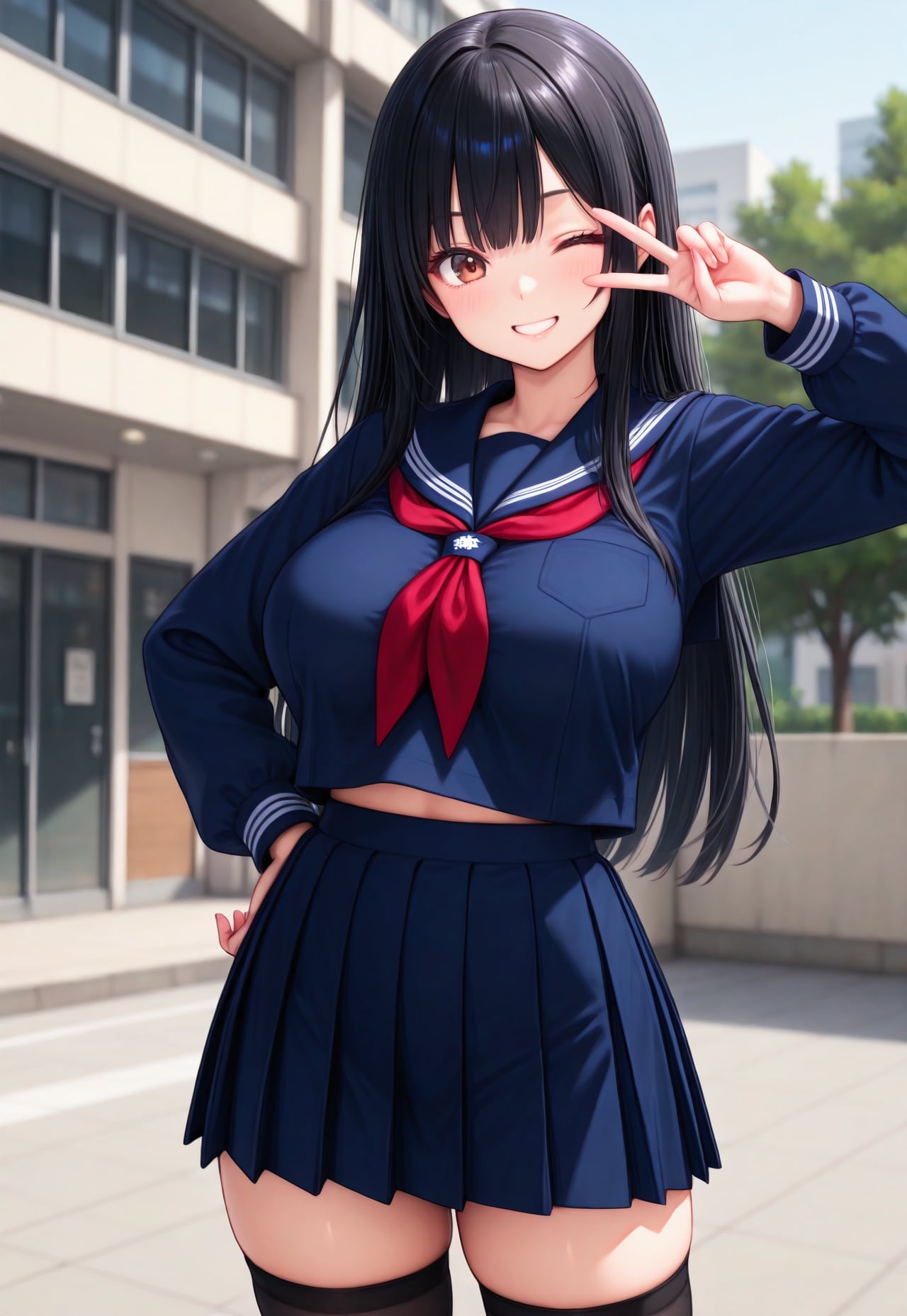 993（紺のセーラー服） | の人気AIイラスト・グラビア