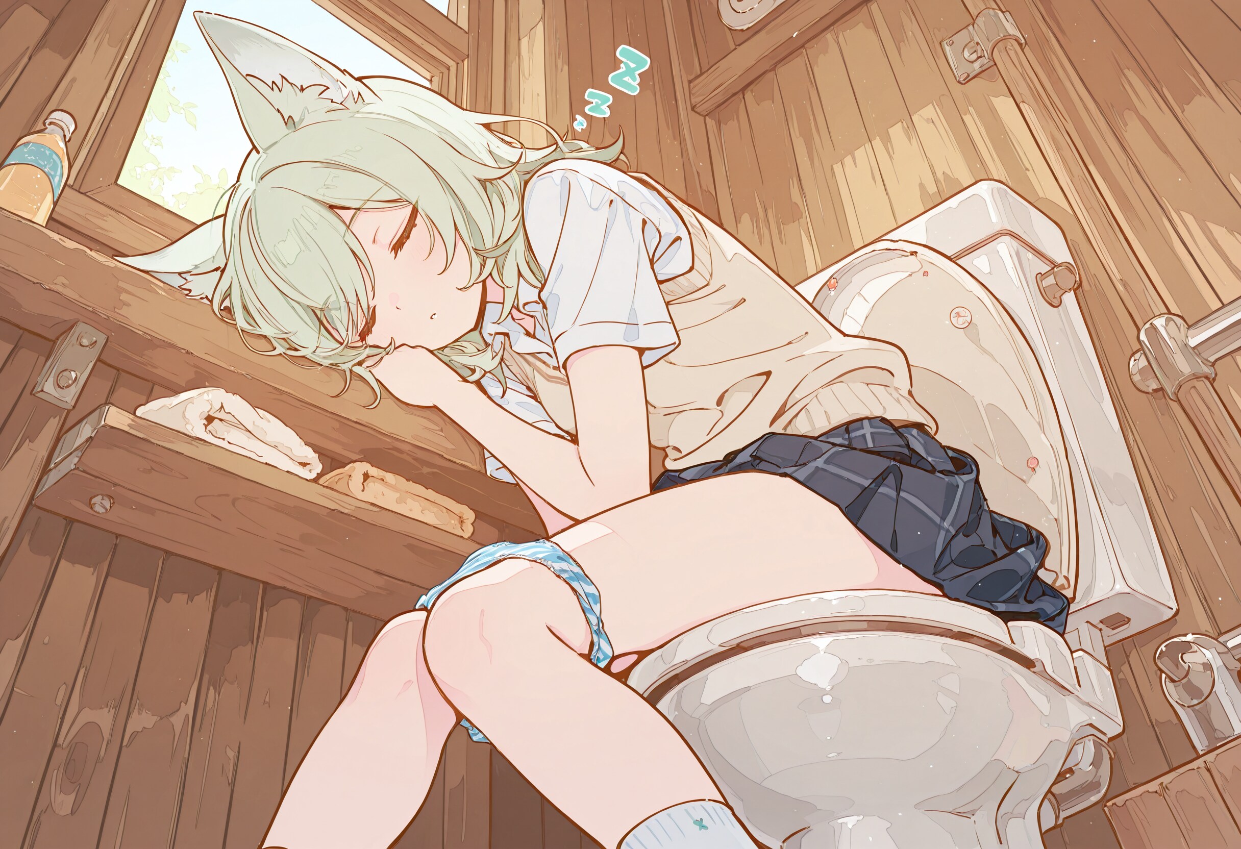 用を足すゆかの